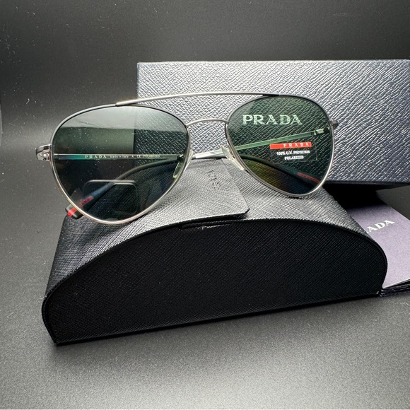Prada Linea Rossa Aviator Womens Sunglasses - Picture 6 of 12